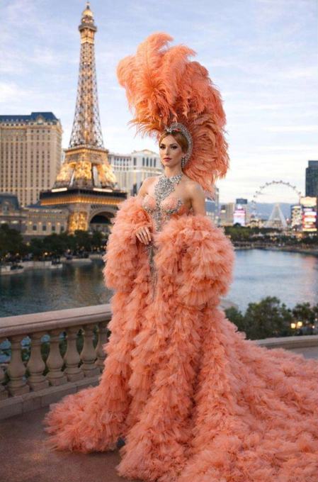 Performer on a Parisian balcony set