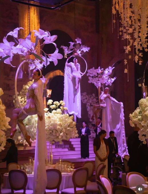 Aerial performance indoors