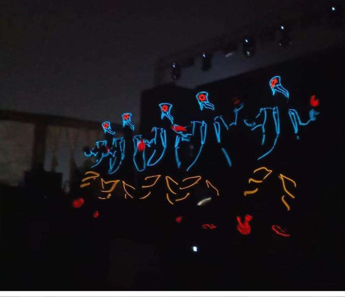 Illuminated fusion bhangra performers