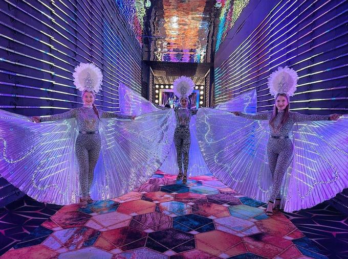 LED winged performers