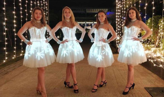 Illuminated ballerinas